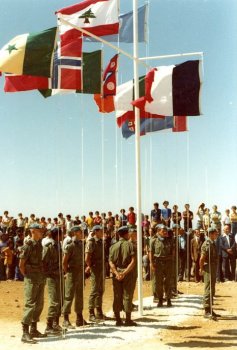 Liban - cérémonie militaire - photo Roumégas
