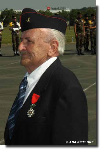 Marcel Lezoraine vient d'être décoré de la Légion d'Honneur