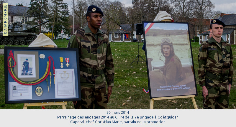 Coëtquidan-CFIM/9e Brigade : Hommage à Christian Marie