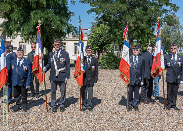 06/07/2022, photo Gérard Roussel, Poitiers, les porte-drapeaux