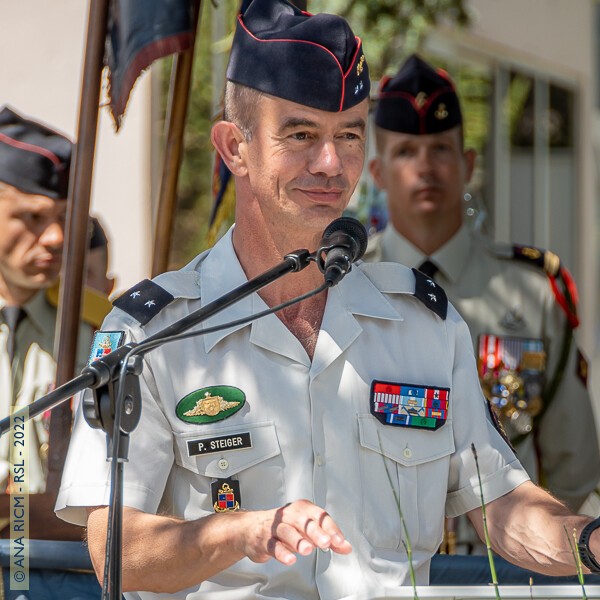 07/07/2022, photo Gérard Roussel : Poitiers, le général de brigade Patrik Steiger commandant la 9e brigade de Marine