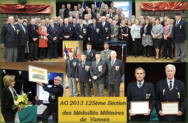 Montage photos 125e Section Médaille militaire