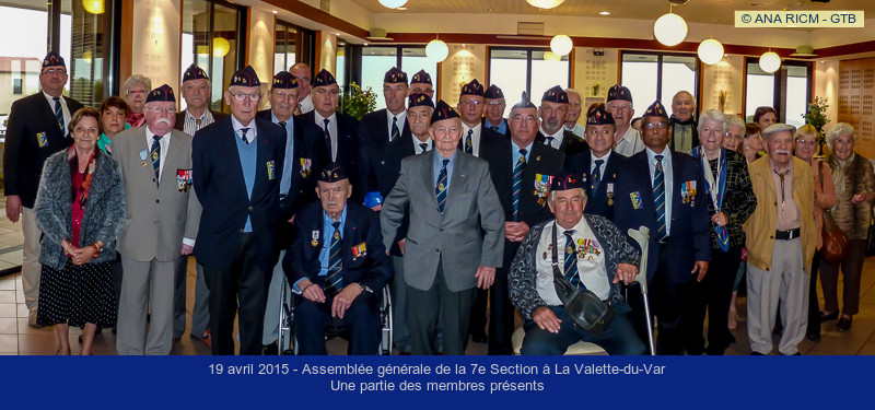 Photo 7e section assemblée générale avril 2015