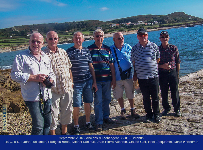 Les Anciens de la 66/1B en septembre 2016 dans le Cotentin