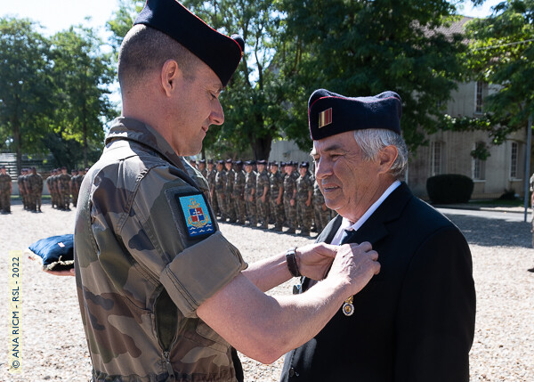 06/07/2022, photo Gérard Roussel, Poitiers, Médaille militaire pour Robert Chamton
