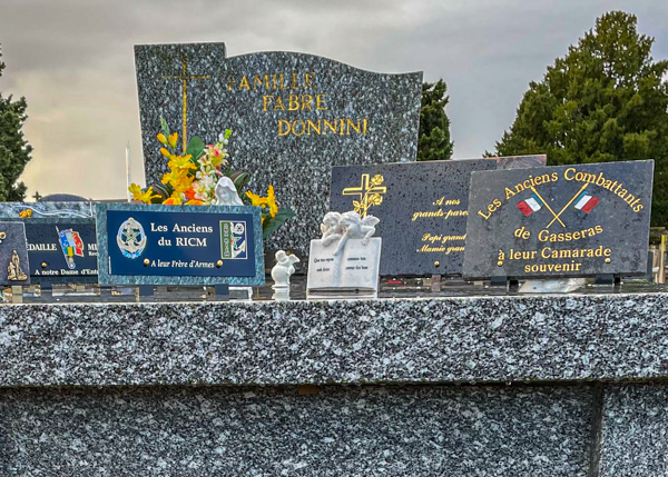 09/01/2023, photo Serge Petitjean, Montauban, cimetière, plaque funéraire tombe Armand Fabre - 2