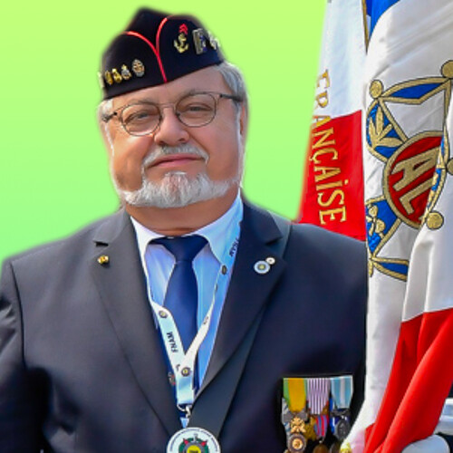 Jean-Pierre GOUTORBE, porte-drapeaux FNAM, AET, ANA RICM/7e Section